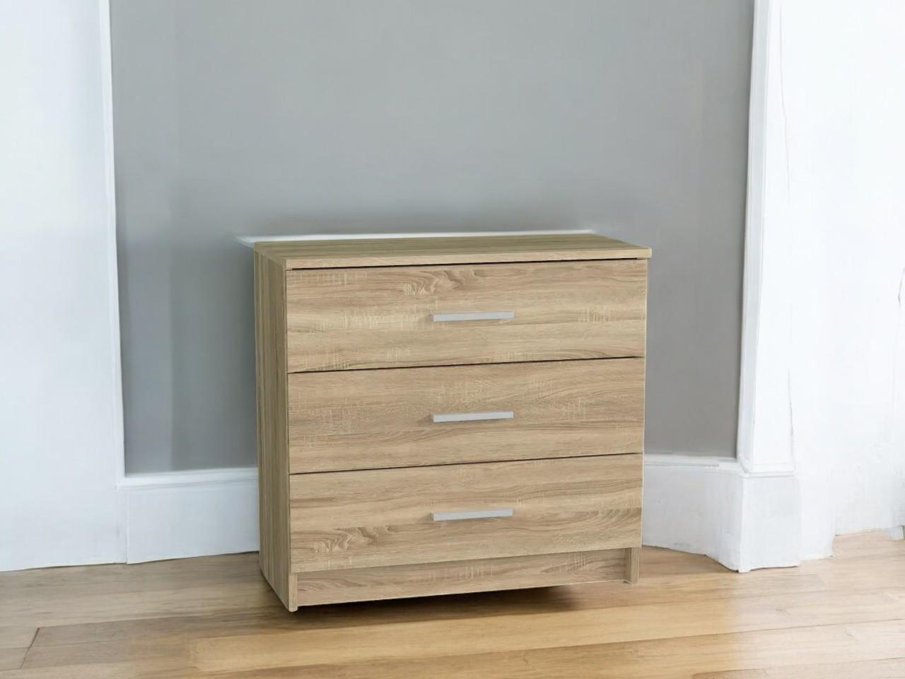 Комод на 3 шухляди Дуб Сонома (P89б) - фото 3 Комод на 3 шухляди Дуб Сонома (P89б) - фото 3