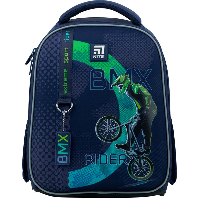 Школьный рюкзак для мальчика Kite Education BMX ортопедический Синий (K22-555S-10)
