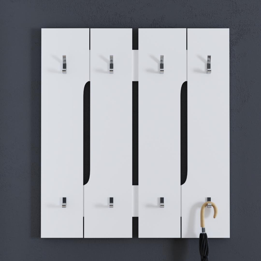 Вешалка настенная Бостон Кс-29 100х100 см Белый (01697)