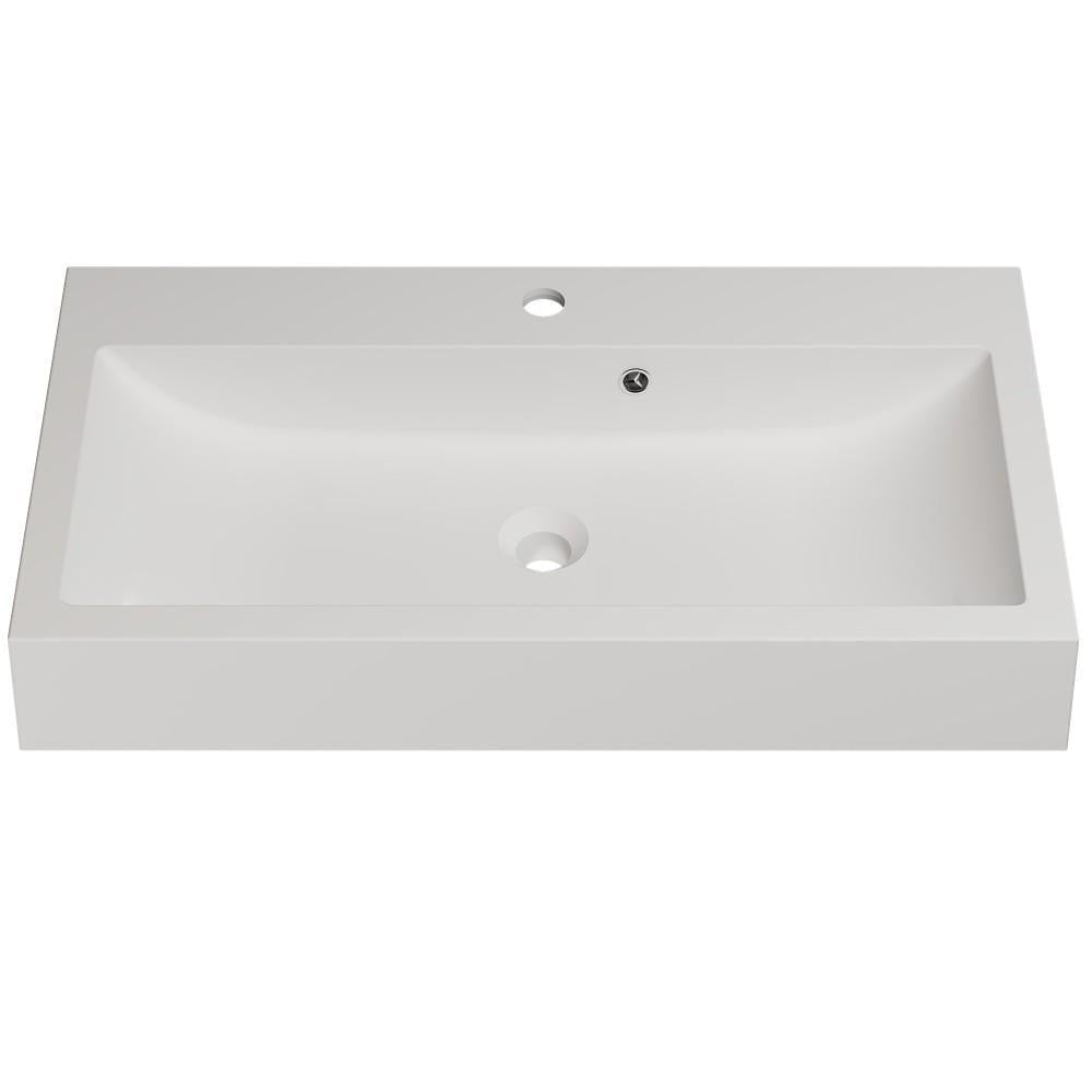 Умывальник накладной Amidicon Laguna 800x430 мм прямоугольный Белый матовый (AMD-LAGUNA_80_MAT)