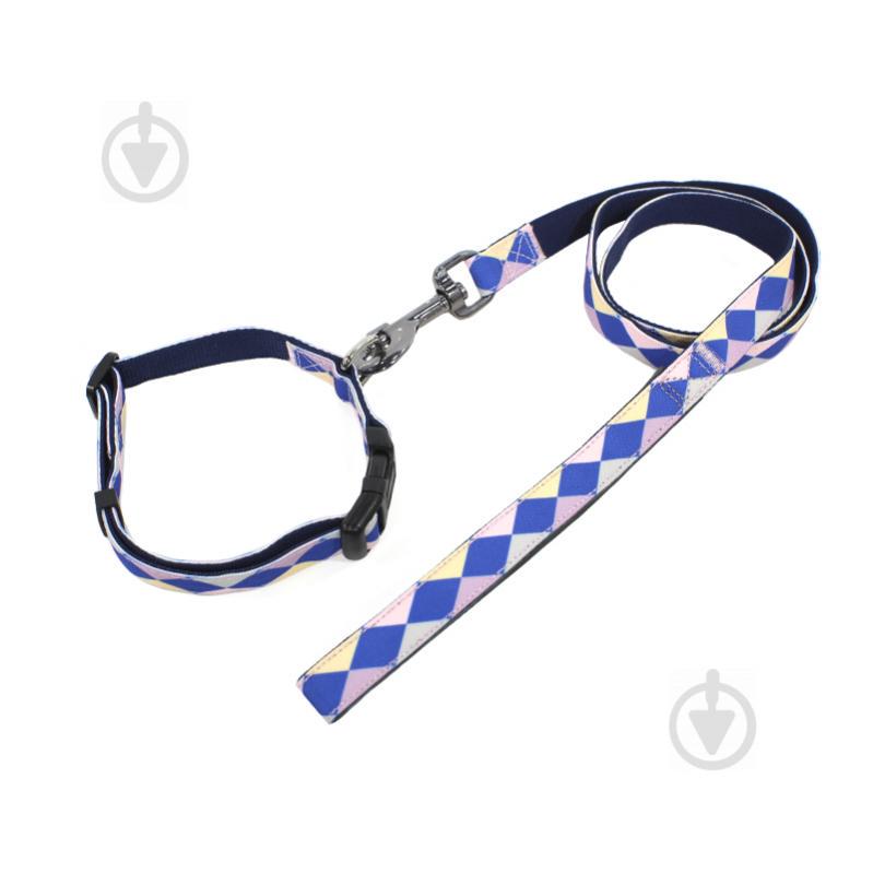 Ошейник для собак TUFF HOUND TC00305 Кhombus (2.0*38-51) с поводком (5311-16550) Ошейник для собак TUFF HOUND TC00305 Кhombus (2.0*38-51) с поводком (5311-16550)