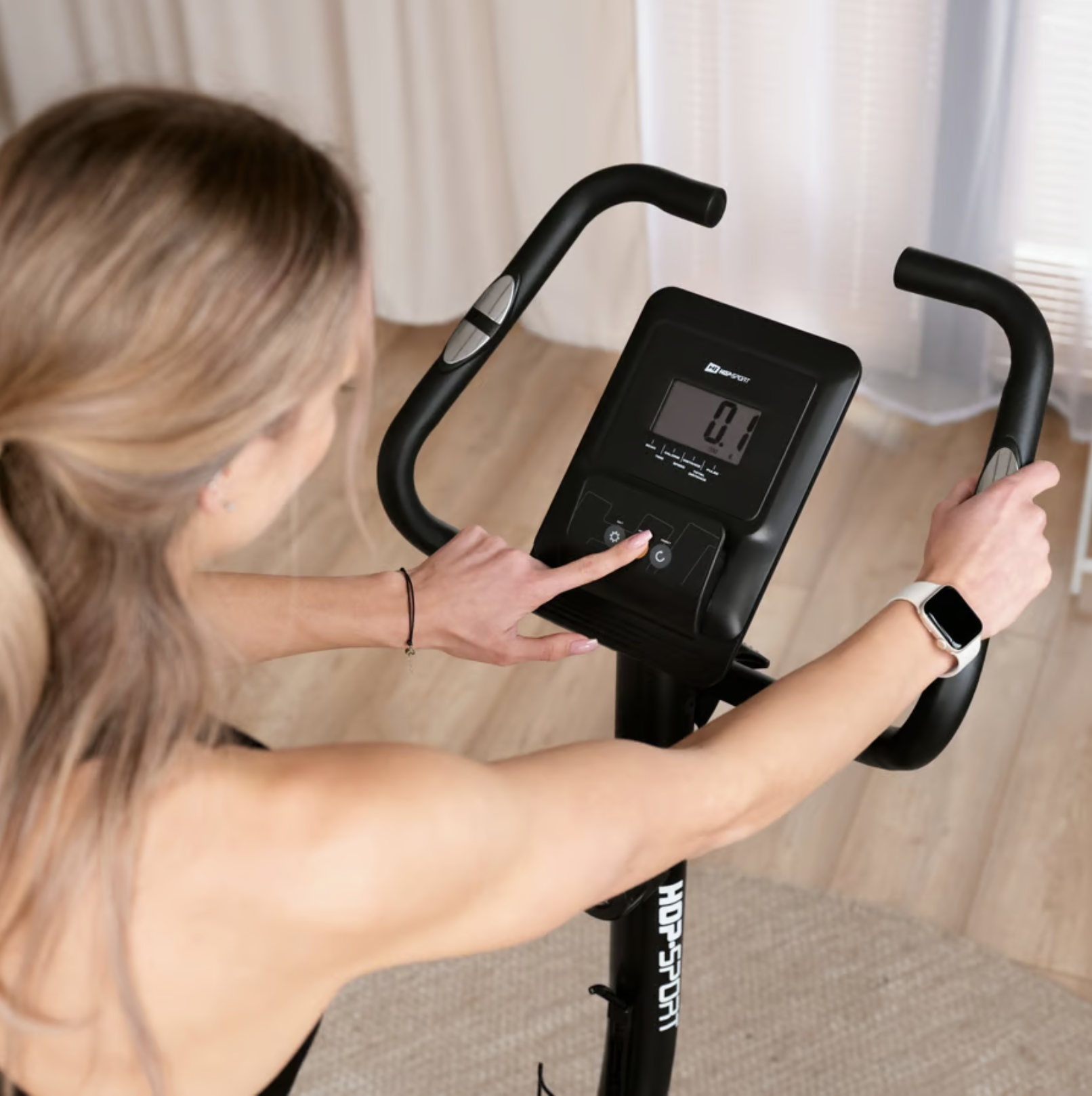 Велотренажер Hop-Sport HS-4000H Grant Чорно-золотистий (4689) - фото 9 Велотренажер Hop-Sport HS-4000H Grant Чорно-золотистий (4689) - фото 9