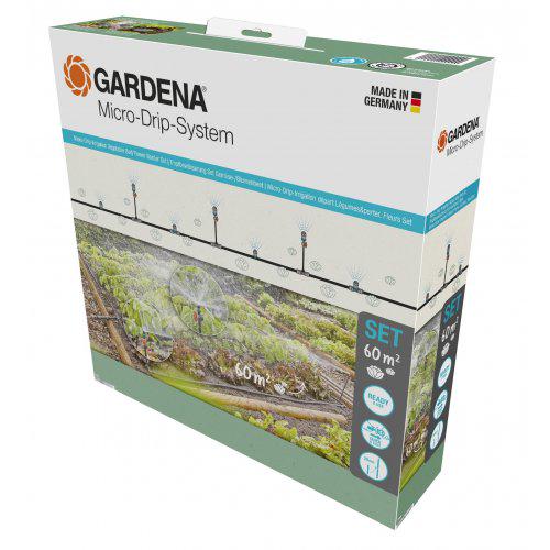 Комплект для поливу Gardena Micro-Drip-System клумб та грядок площею до 60 м2 (13450-20.000.00)