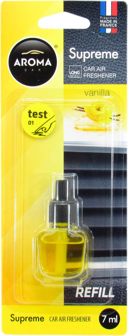 Ароматизатор для авто Aroma Car Supreme Refill Vanilla на дефлектор 7 мл (0393240) Ароматизатор для авто Aroma Car Supreme Refill Vanilla на дефлектор 7 мл (0393240)