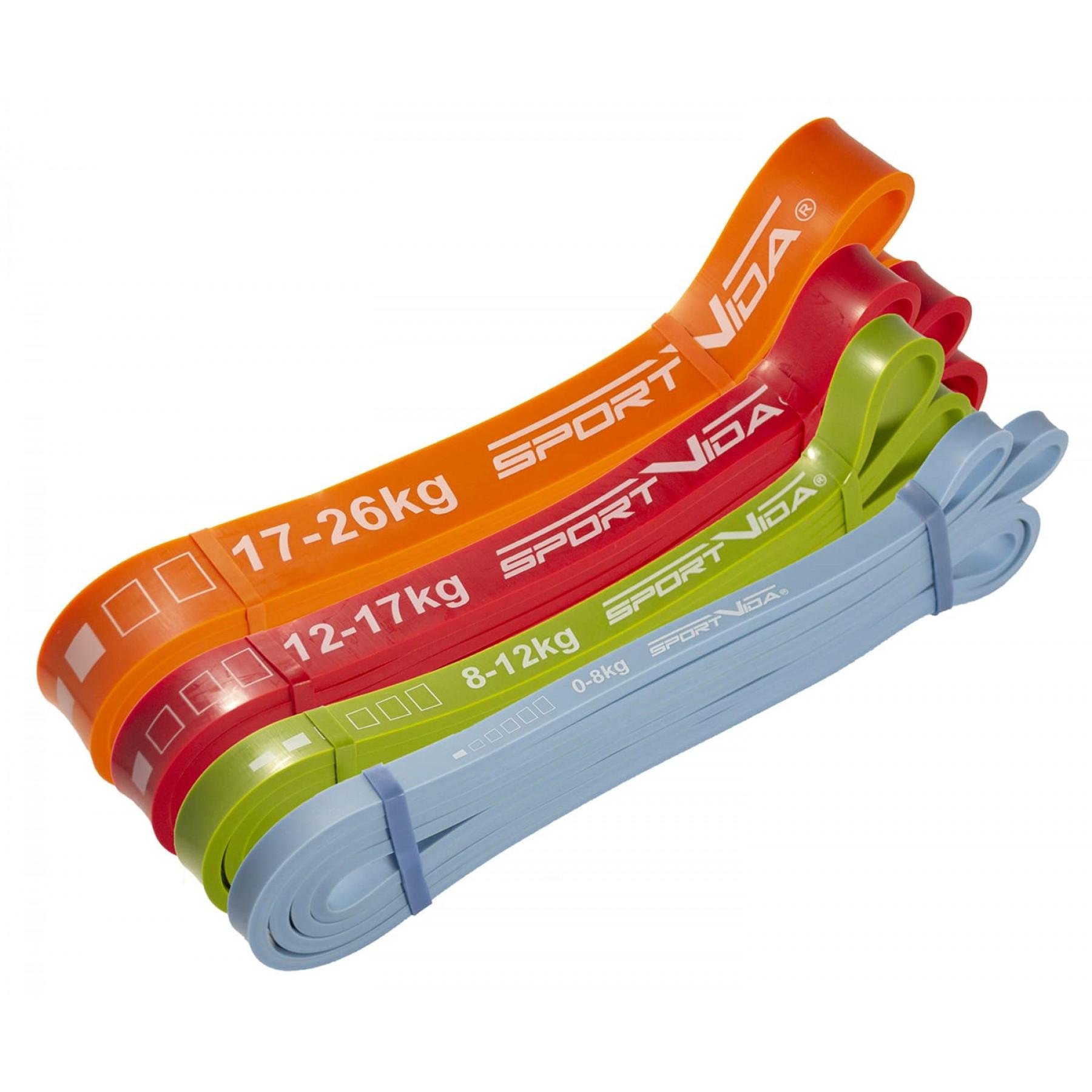 Резинка для спорта SportVida Power Band до 26 кг 4 шт. (SV-HK0190-2)