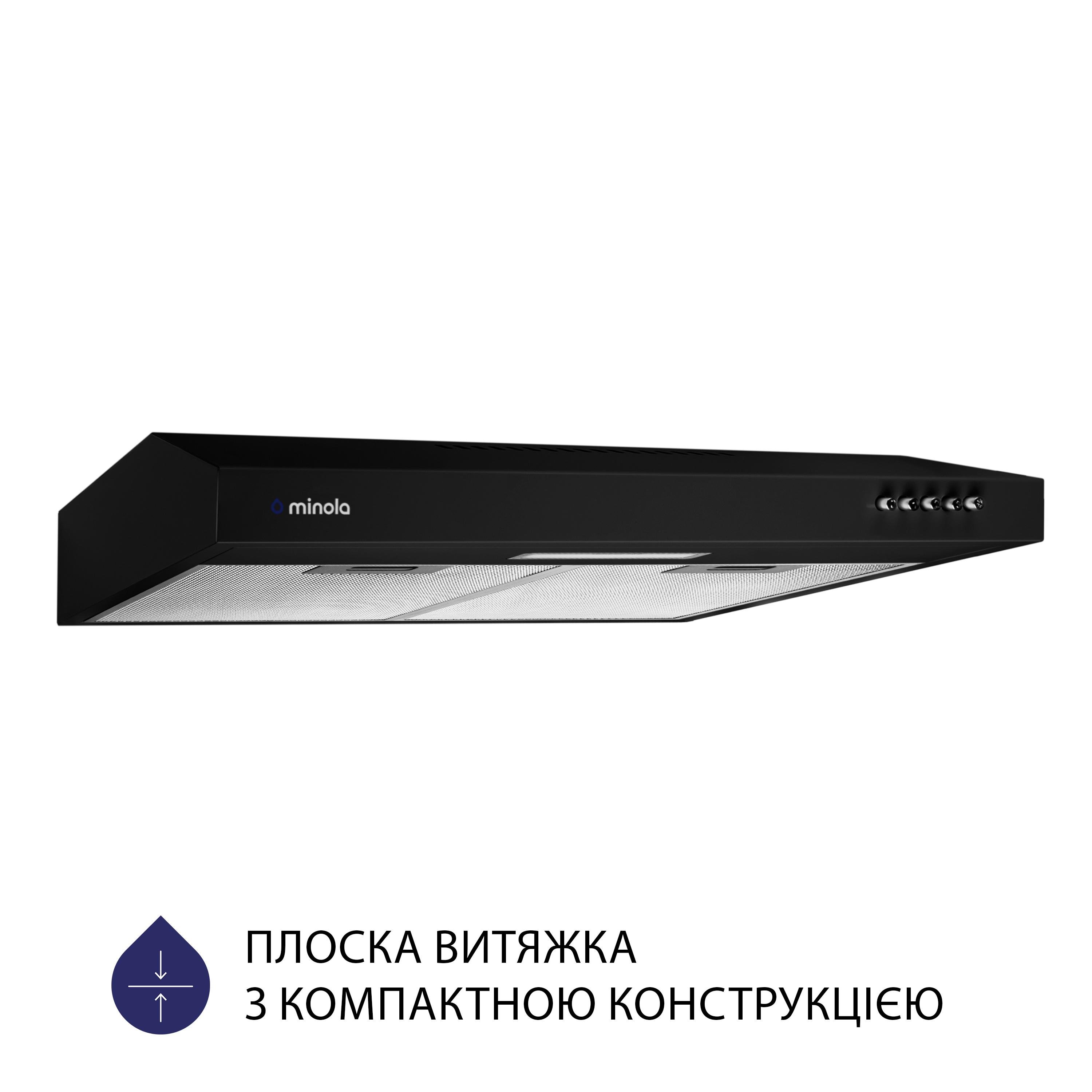 Витяжка плоска Minola HPL 513 BL - фото 2