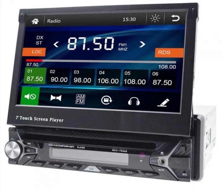 Автомагнитола XPRO 7120CM 1DIN с выдвижным экраном (7120CM_2561)