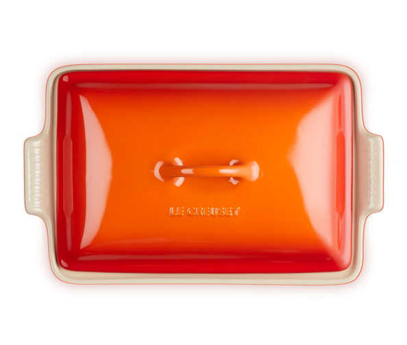 Форма для запекания Le Creuset Heritage с крышкой оранжевый (91001533090000) - фото 4