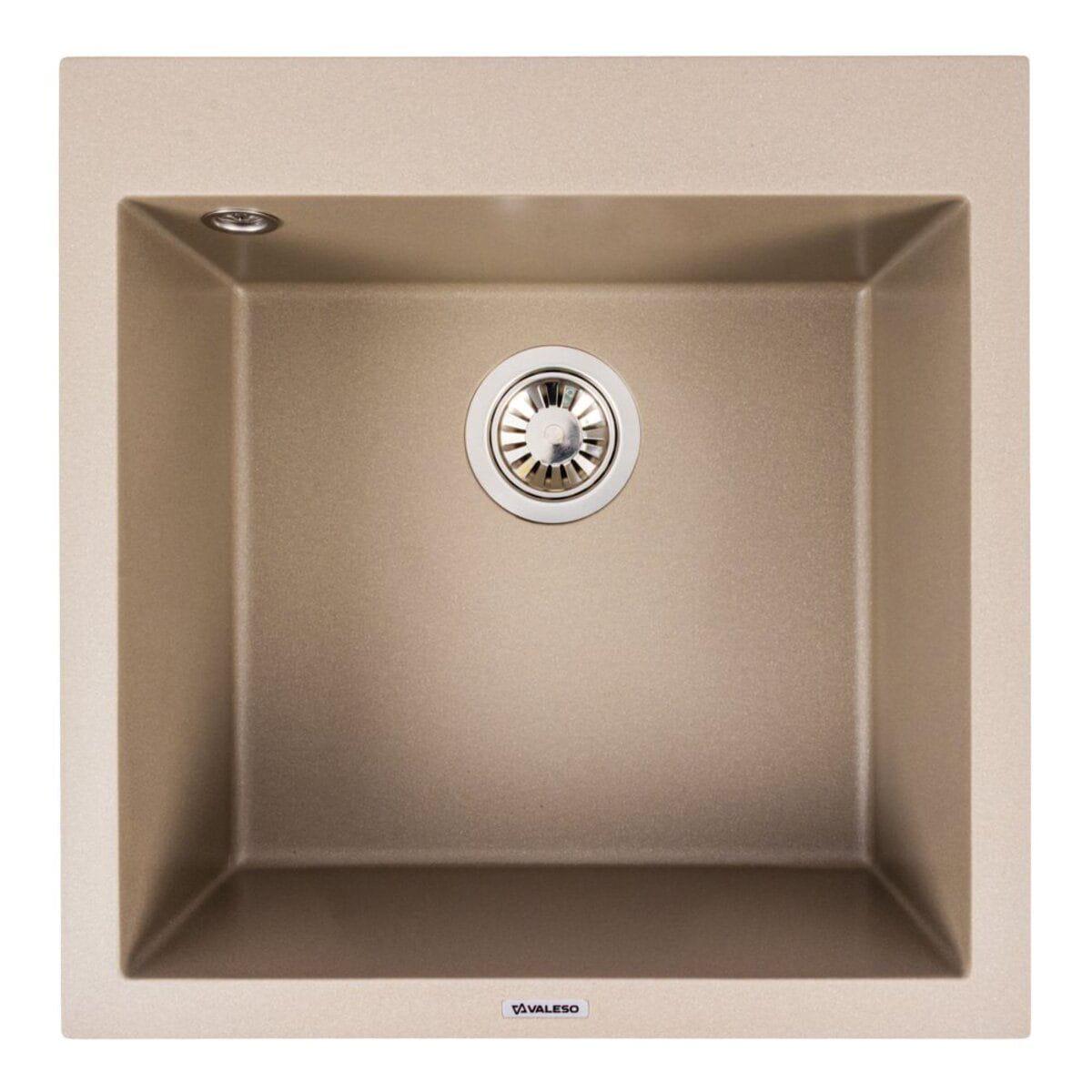 Мойка гранитная Valeso Galax 500х500 врезная квадратная Титан матовый (PLTM-SP000049306)