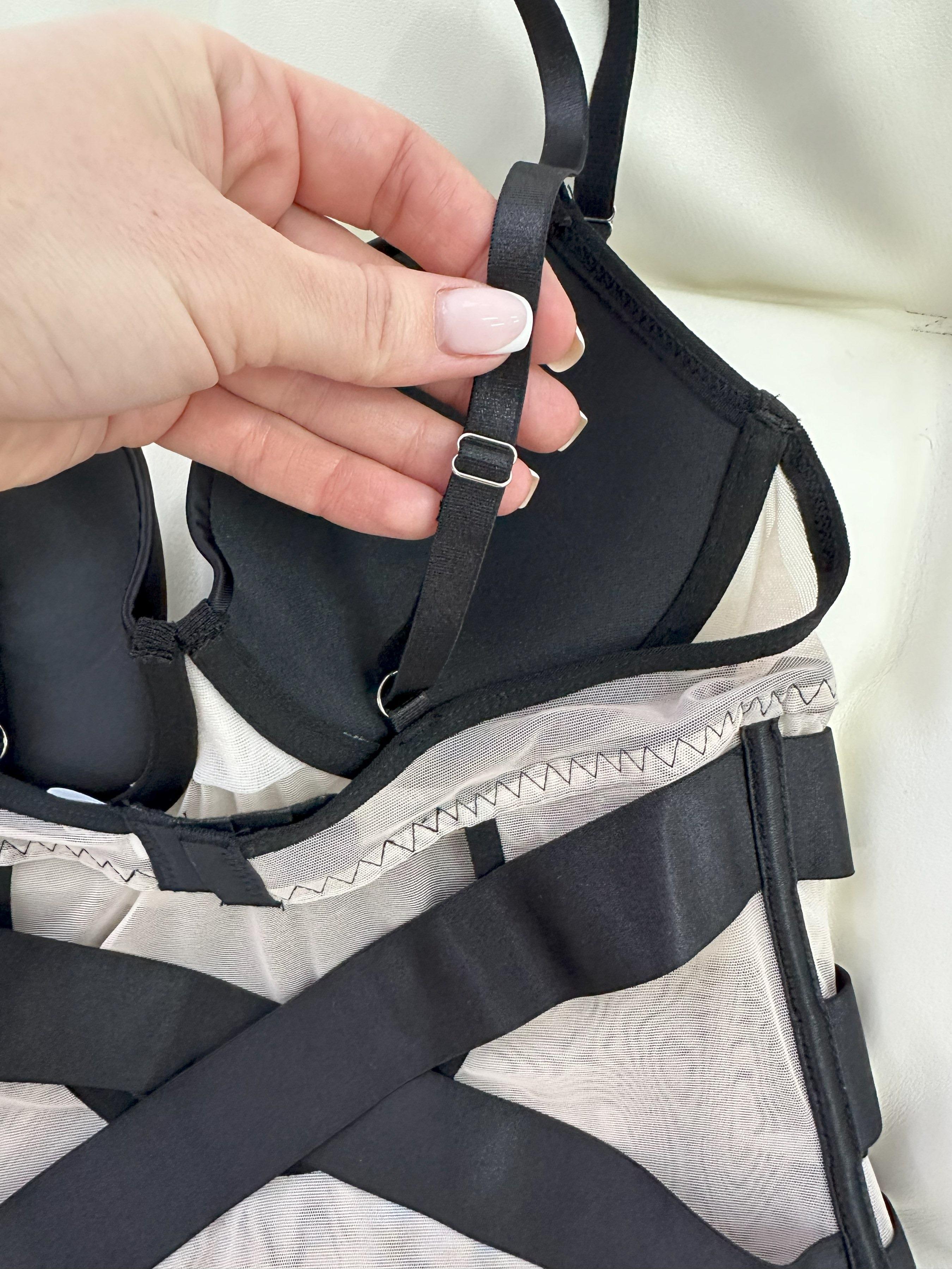 Комплект жіночої білизни Nova Vega боді/панчохи S р. 40-42 Чорний (103-274) - фото 9 Комплект жіночої білизни Nova Vega боді/панчохи S р. 40-42 Чорний (103-274) - фото 9