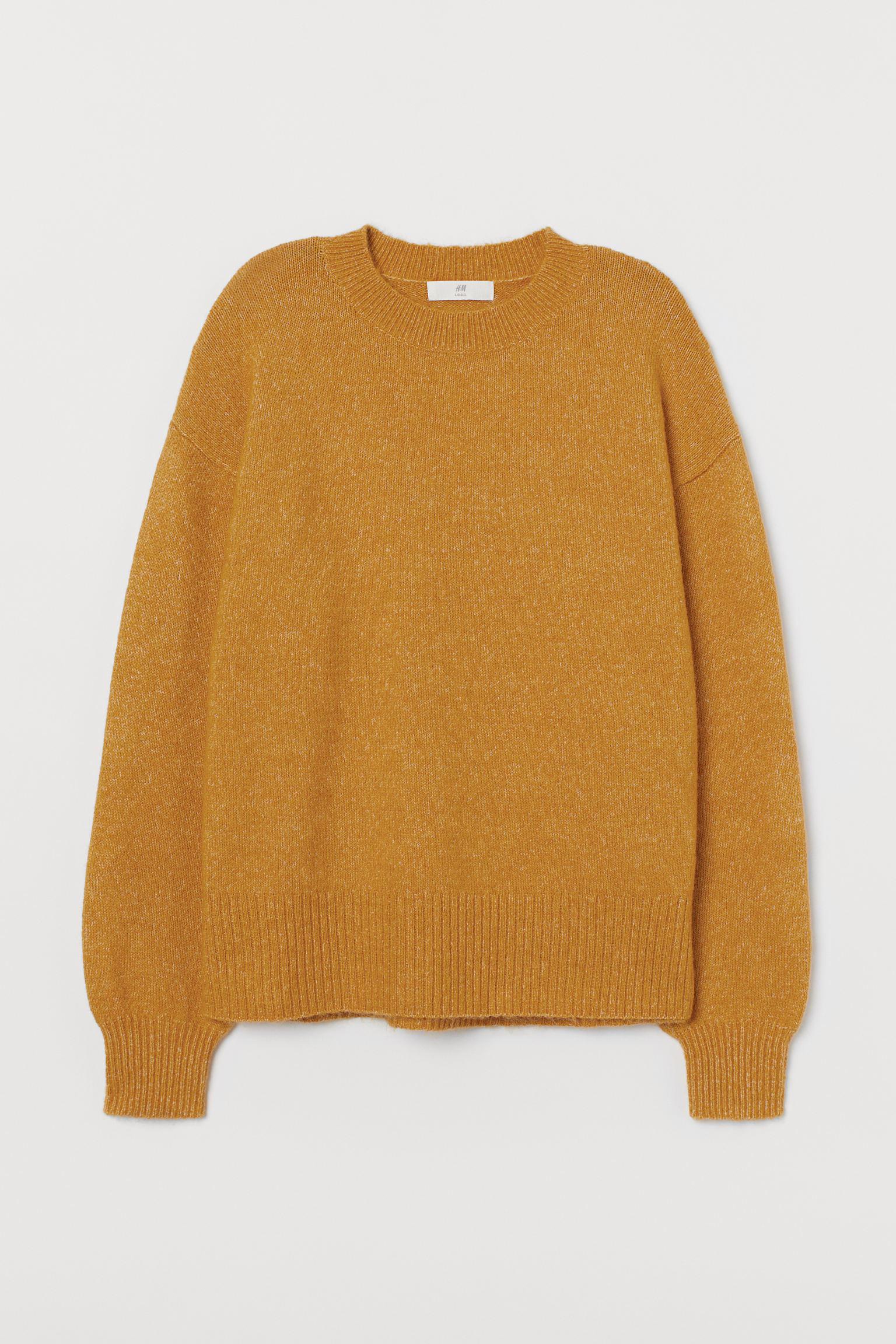 Джемпер H&M S Желтый меланж (6088747542)