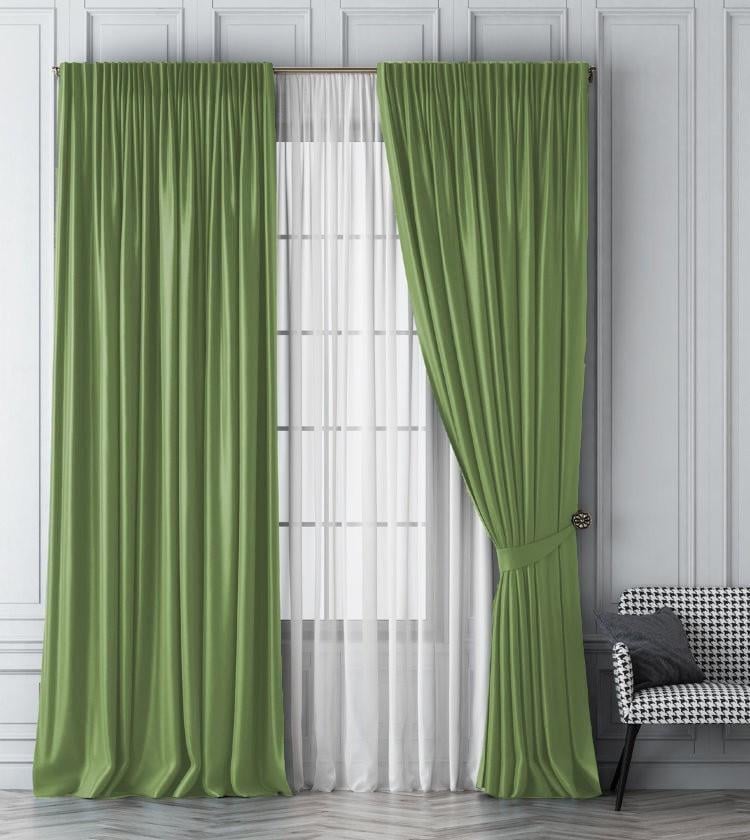 Штора Софт Блэкаут 1 шт. 200х250 см Салатовый (2403256164)