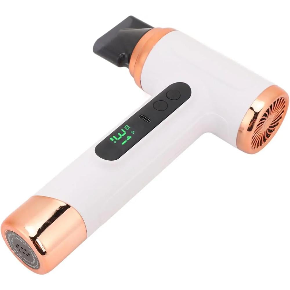 Фен для волосся бездротовий MR-8761 на акумуляторі 3 швидкісних режима 200 Вт White (784780606)