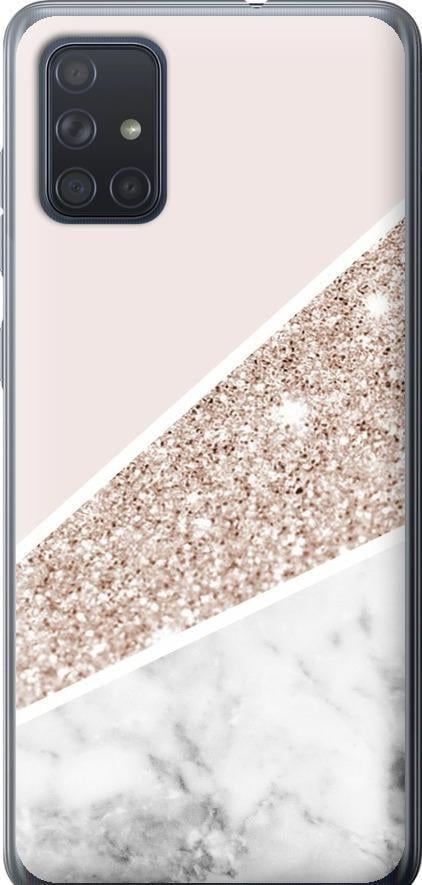 Чехол на Samsung Galaxy A71 2020 A715F Пастельный мрамор (4342u-1826-42517)