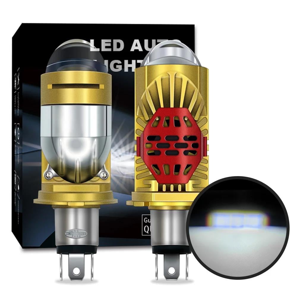 Автомобильные мини-линзы LED H4 Bi-LED 100W 26000Lm 6000K IP68 2 шт. - фото 8