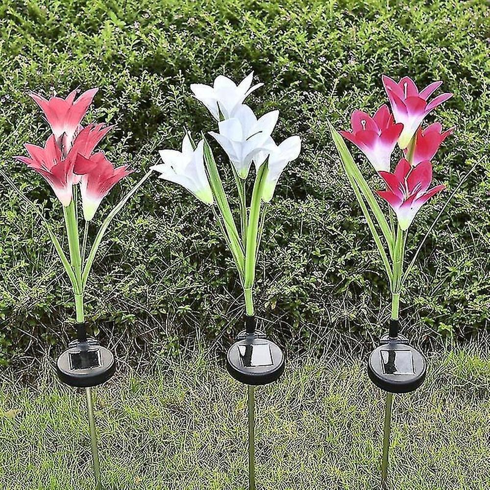 Садовий ліхтар на сонячній батареї Лілія 74 см Червоний - фото 7 Садовий ліхтар на сонячній батареї Лілія 74 см Червоний - фото 7