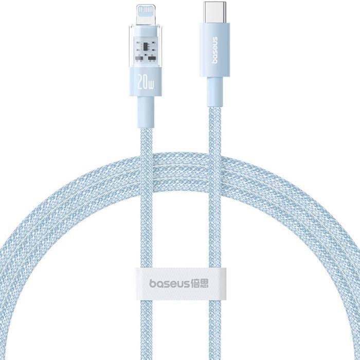 Кабель BASEUS Gem Fast-Charging USB-C to iP 480 Мбіт/с 20W 1 м Galaxy Blue (P10373001311-00)