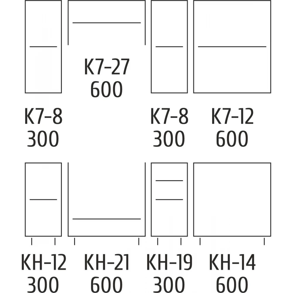 Кухня прямая Ирис 180 см Белый/Серый (S-80-006-172) - фото 2