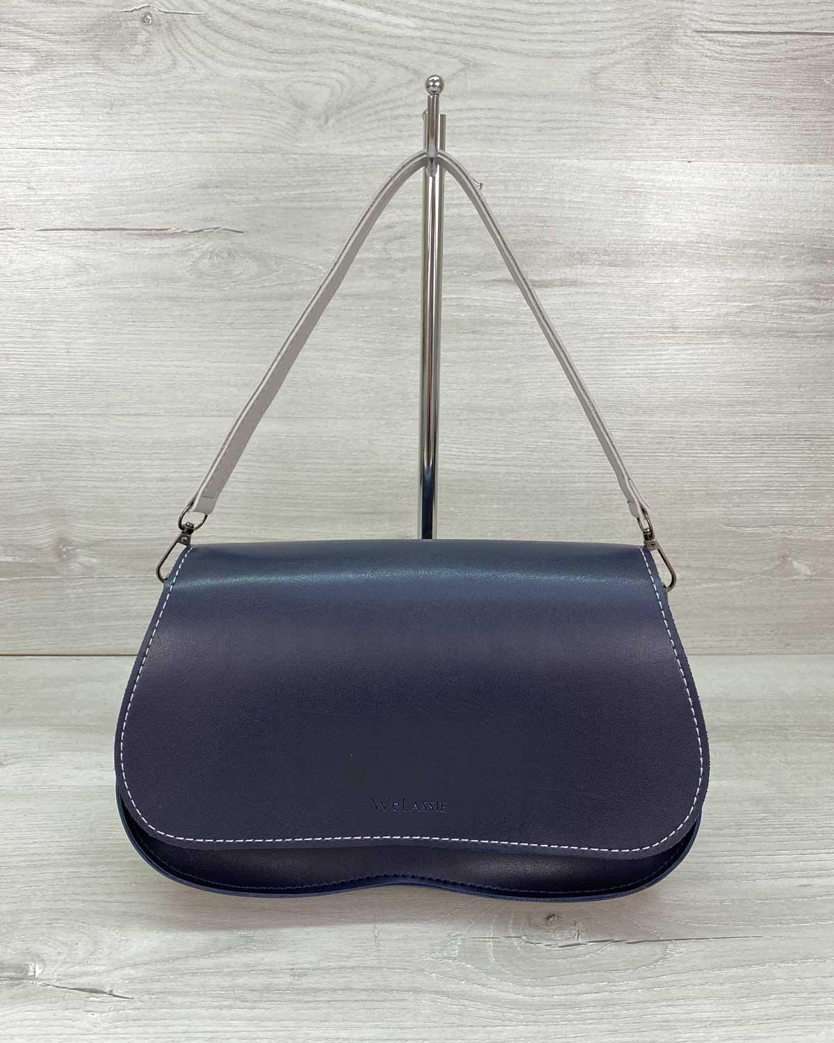 Сумка женская Welassie кросс-боди экокожа Темно-синий (wel-62303)
