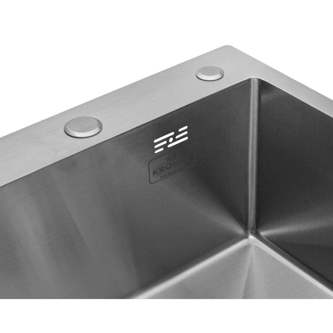 Мийка для кухні Kroner KRP Gebürstet 5050HM 3/1 мм з нержавіючої сталі (CV022800) - фото 7 Мийка для кухні Kroner KRP Gebürstet 5050HM 3/1 мм з нержавіючої сталі (CV022800) - фото 7