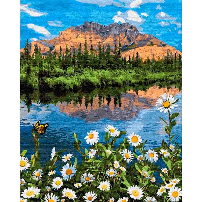 Картина по номерам Идейка КН2833 Горный пейзаж 40х50 см (L060010)