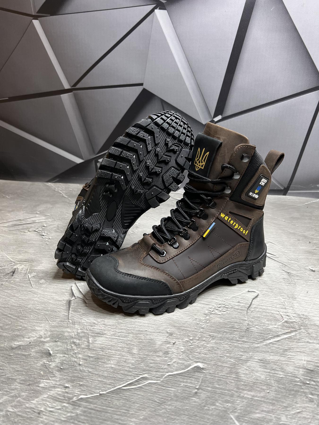 Берці чоловічі із натурального нубука демісезонні р. 40 Brown - фото 2 Берці чоловічі із натурального нубука демісезонні р. 40 Brown - фото 2