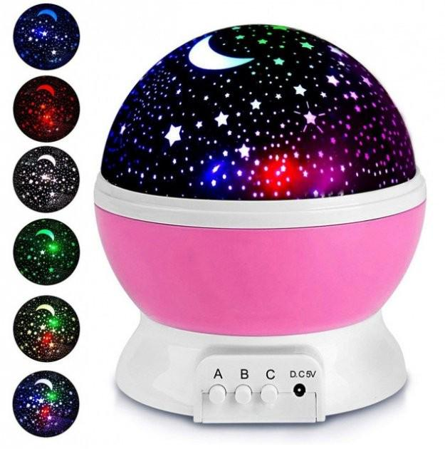 Ночник светодиодный проектор звездного неба SmartUS Star Master Pink (34735848) - фото 4