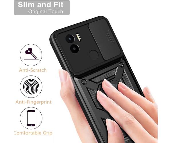 Чехол накладка Ricco Camera Sliding для Xiaomi Redmi A1+ / A2+ Синий - фото 5 Чехол накладка Ricco Camera Sliding для Xiaomi Redmi A1+ / A2+ Синий - фото 5