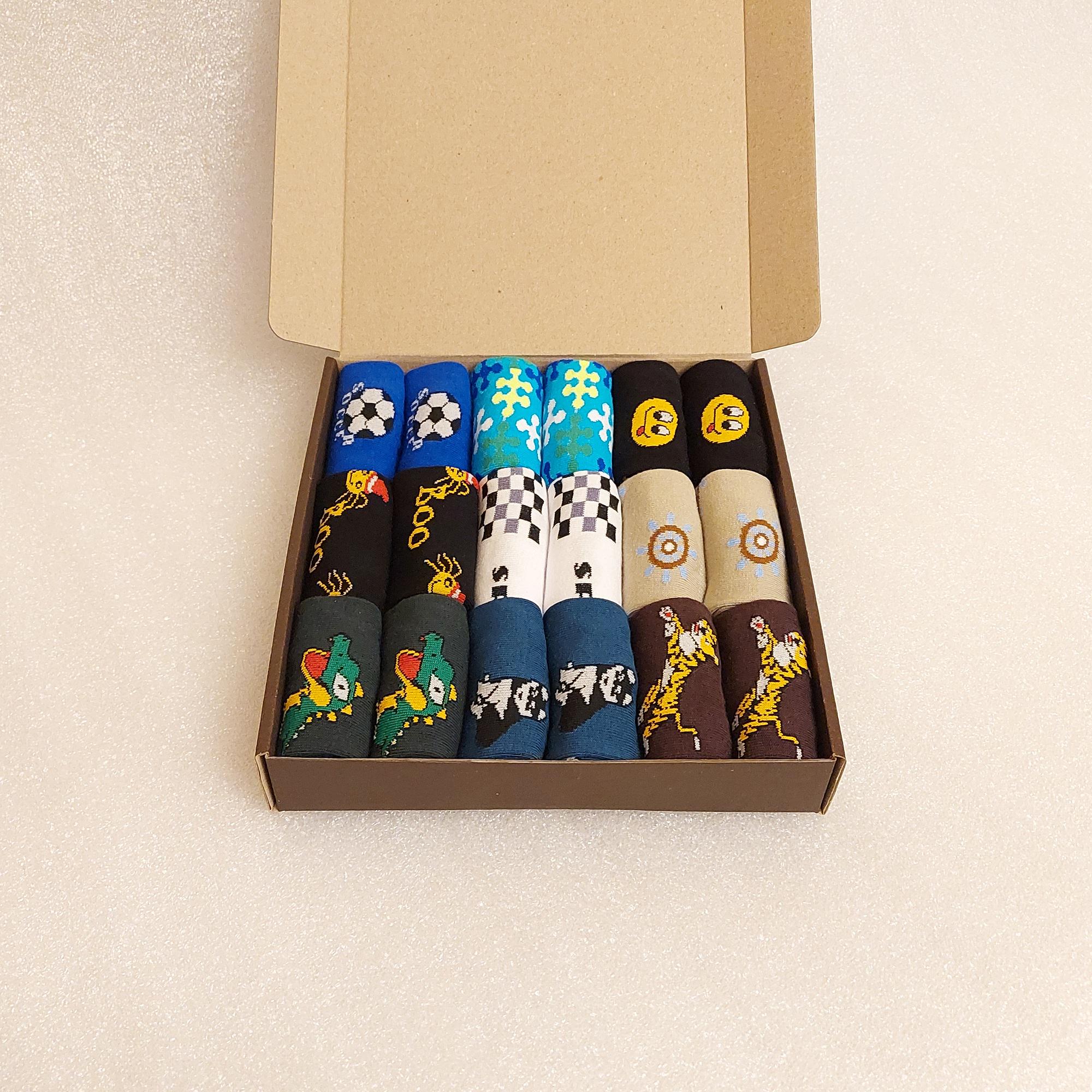 Набір шкарпетки дитячі осінні Житомир для хлопчика 7 років з малюнками 18 пар Різнокольорові (0567)