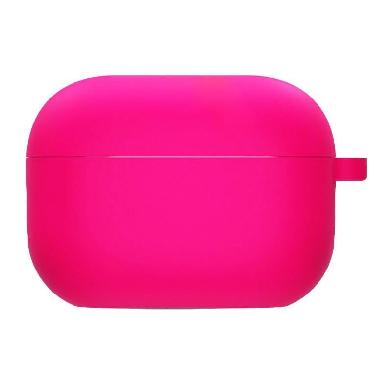 Футляр силіконовий Epik для навушників Airpods 4 з мікрофіброю Рожевий/Barbie pink (00000075783_21)