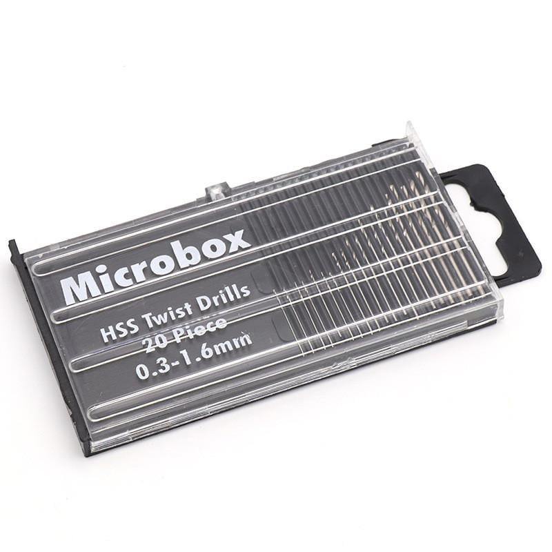 Набір міні-свердел Microbox 20 шт. 0,3-1,6 мм (137856)