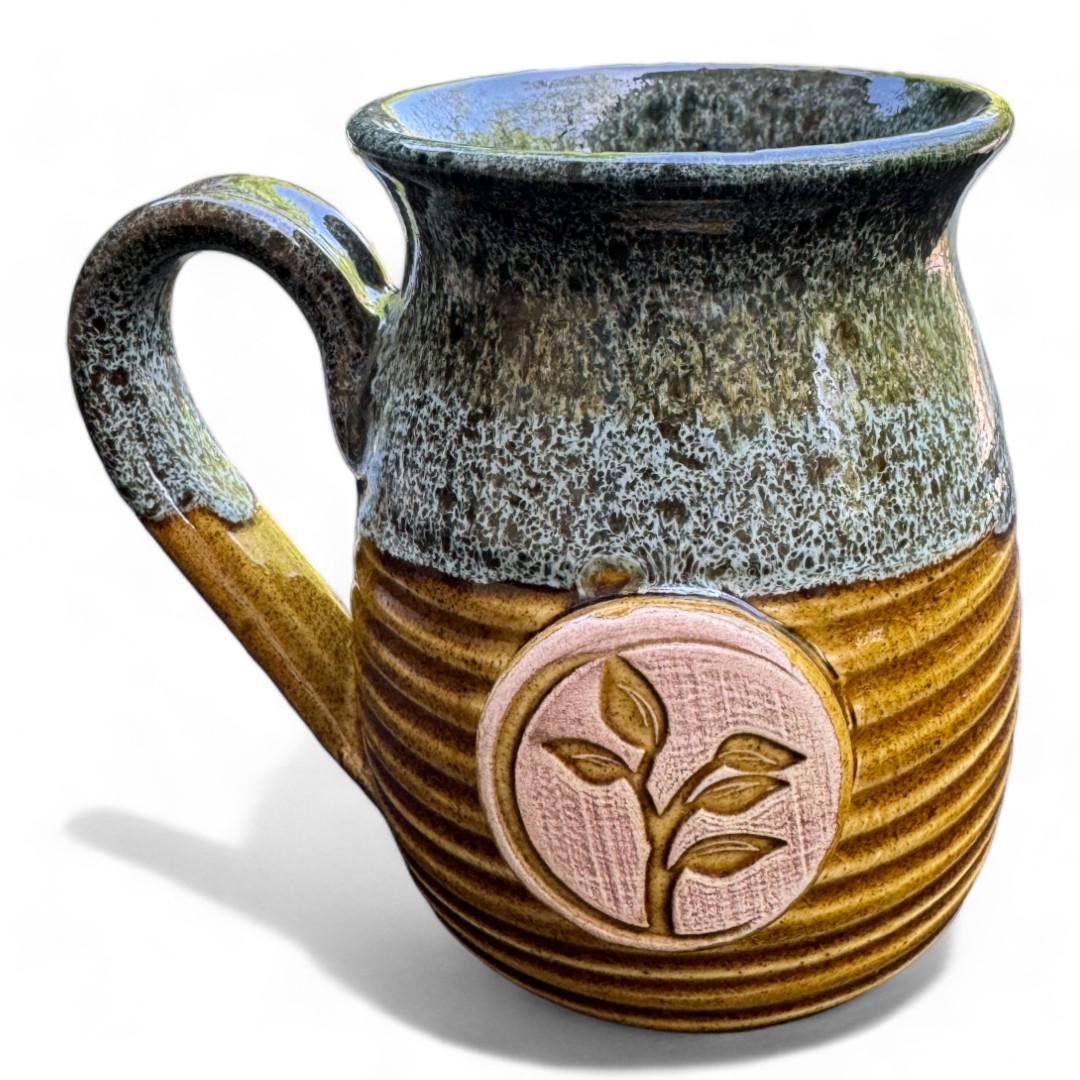 Чашка ручной работы Земля Зеленый