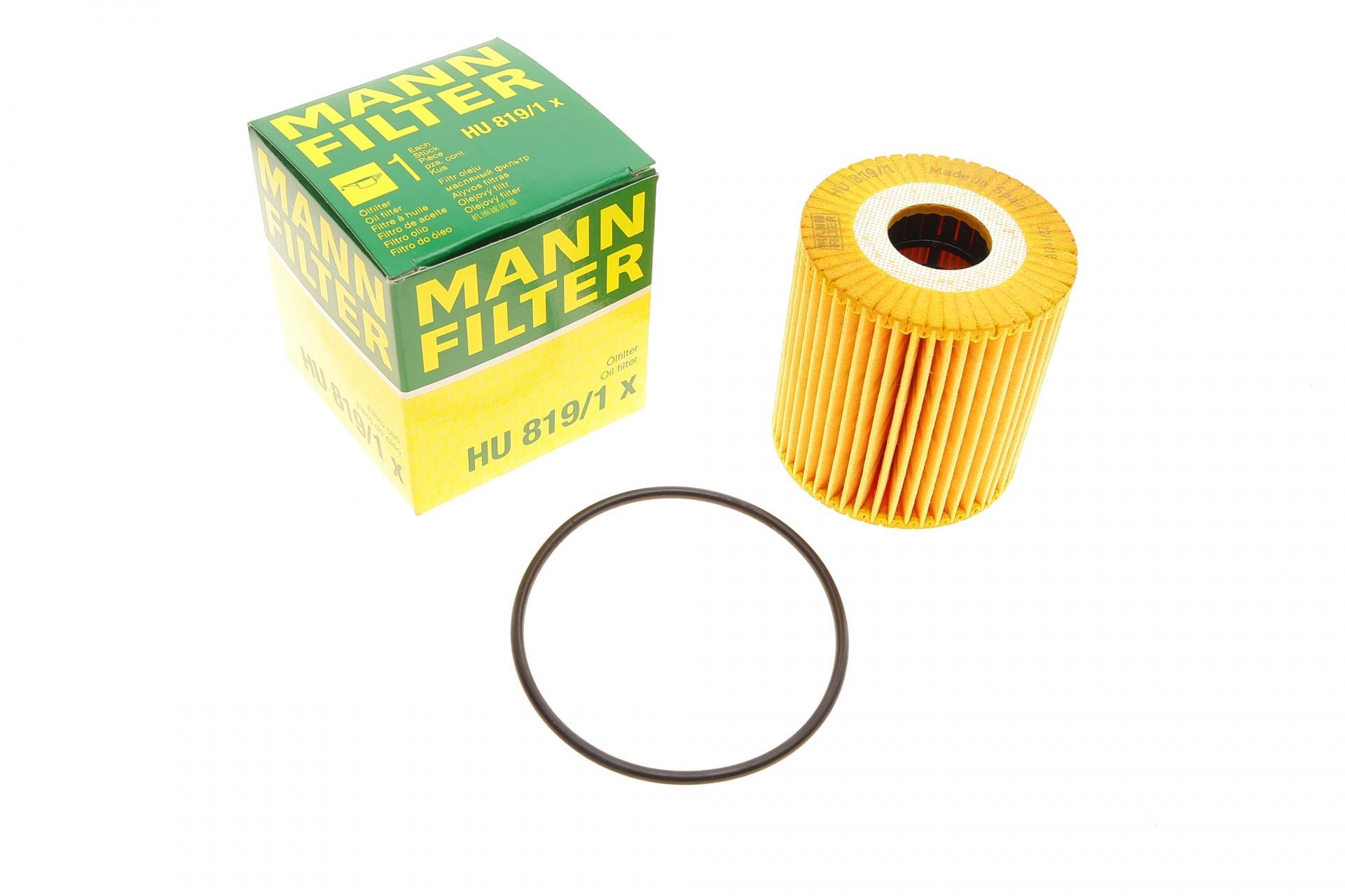 Фильтр масляный Mann-Filter для Nissan Primera/Almera 2,2 Di 00- (HU 819/1 X)