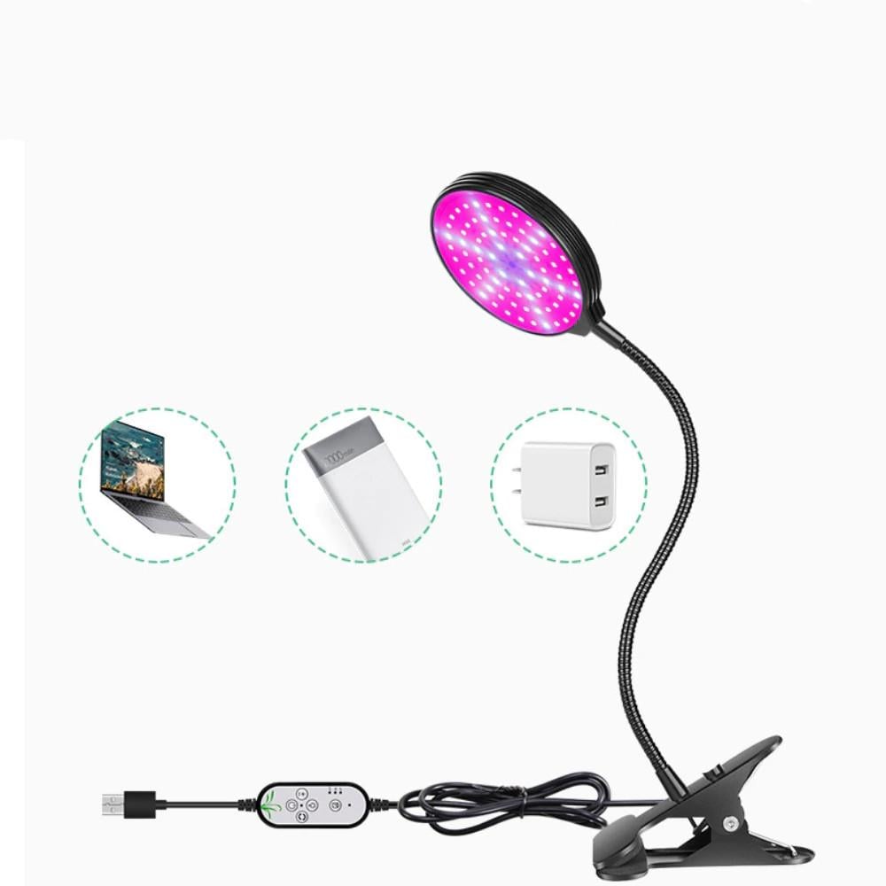 Фитолампа полного спектра для домашних растений с таймером - фото 8 Фитолампа полного спектра для домашних растений с таймером - фото 8