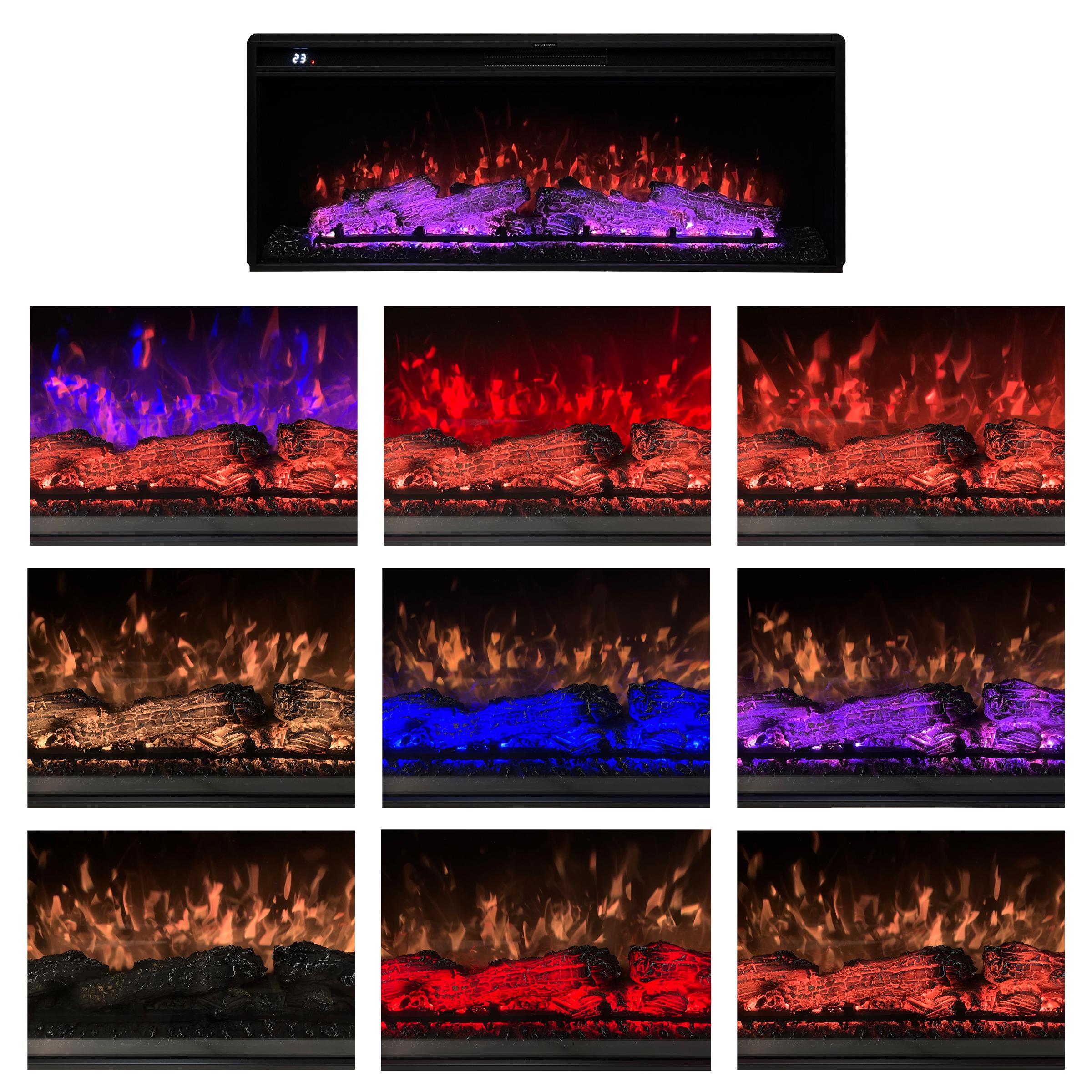 Електрокамін з обігрівом Royal Vision 42 LOG Color N зі звуком та дровами 1093x426x225 мм - фото 2