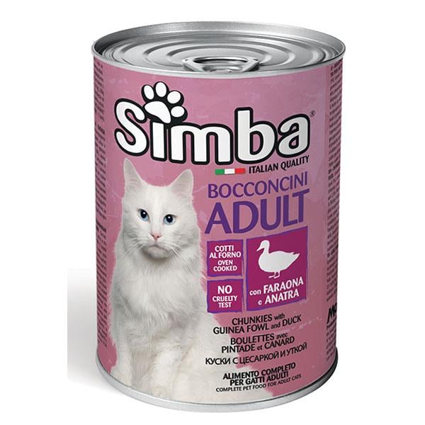 Корм для кошек Monge Simba Cat Wet цесарка с уткой 0,415 кг (27259930) Корм для кошек Monge Simba Cat Wet цесарка с уткой 0,415 кг (27259930)