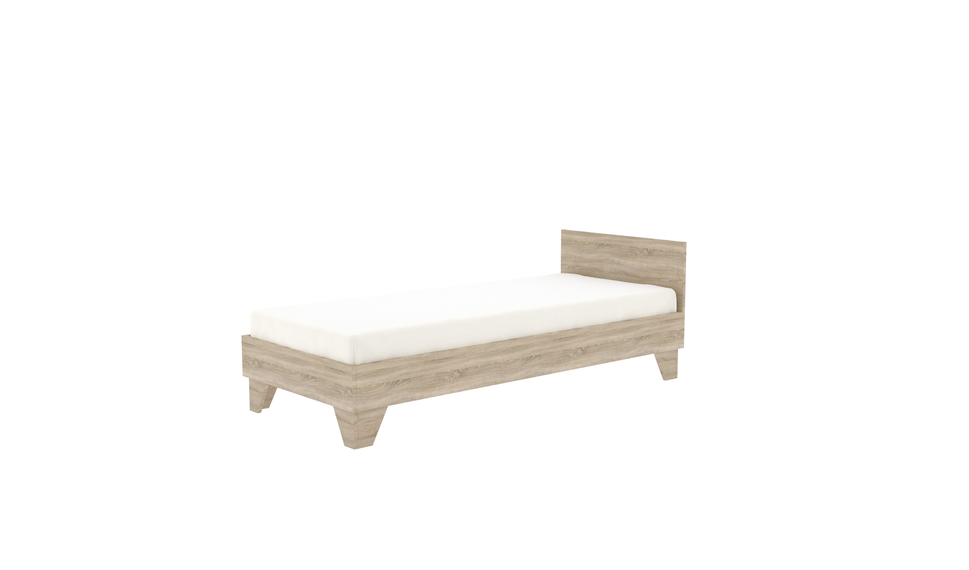 Кровать односпальная Руслан 70  ДСП 74х194х51 см Дуб Сонома