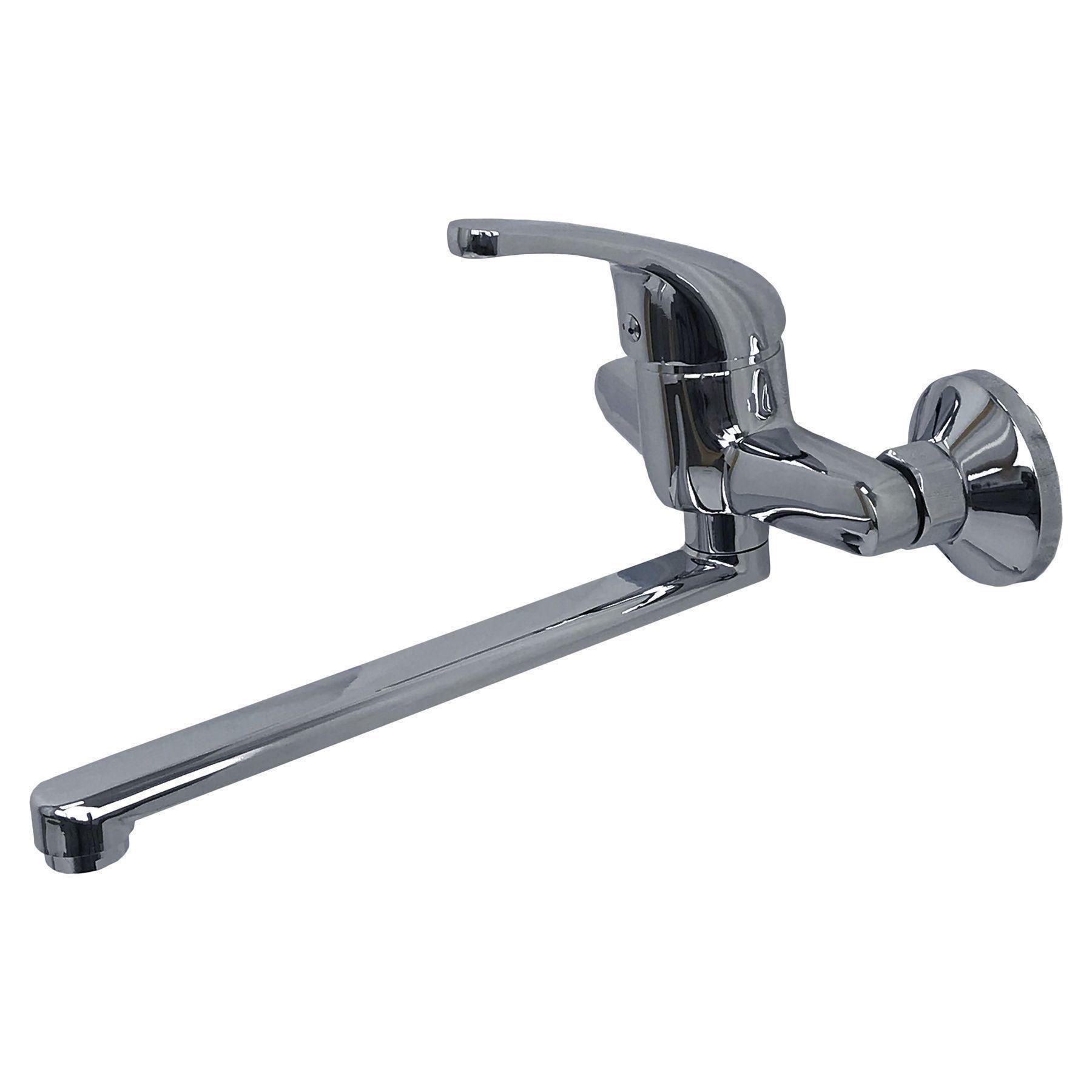 Смеситель для кухни со стены GLux Solly GLSO-0104 Хром (9288)