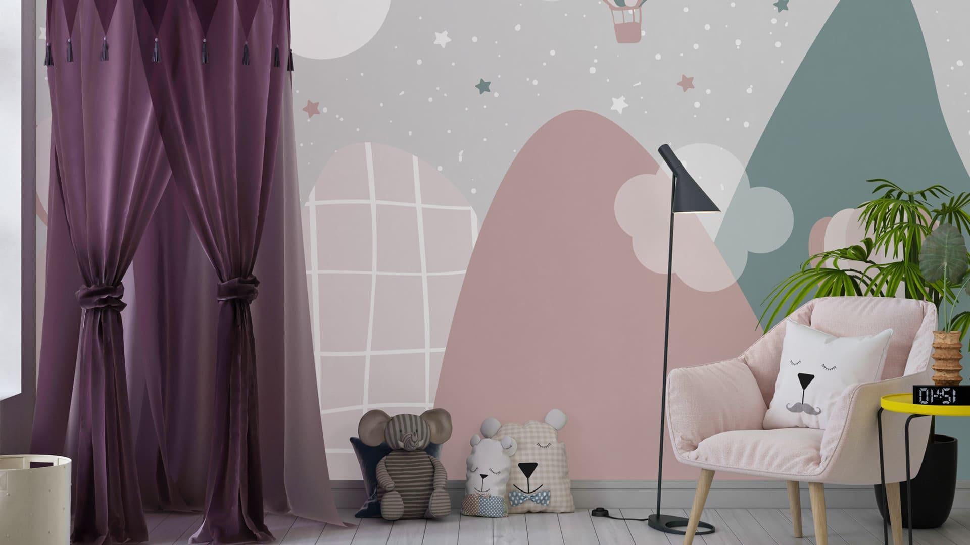 Фотообои флизелиновые Styleo Print-walls Полет воздушного шара над 0877 350х270 см (Pw-0877/3)