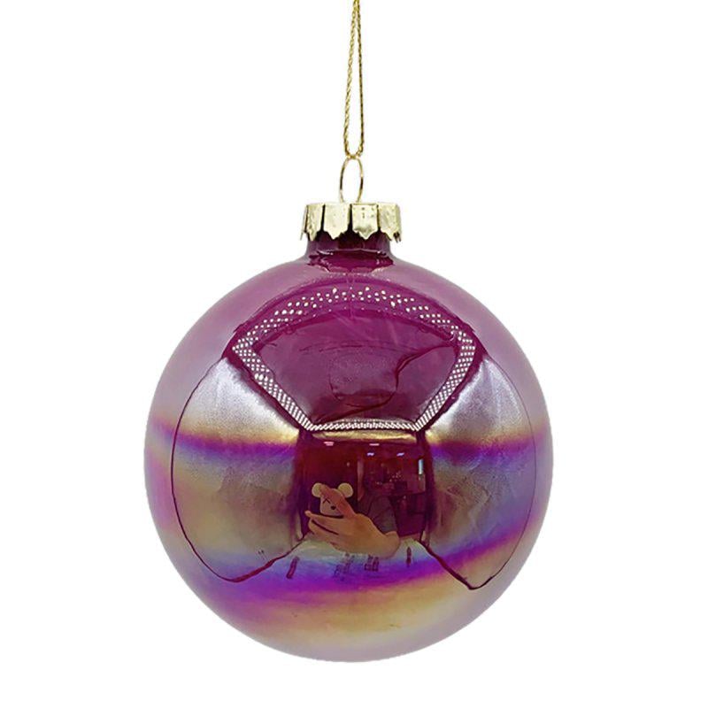 Шар новогодний Шарик 8 см Розовый (TY-5-R-94)