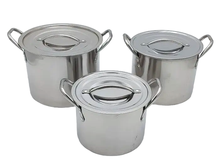 Набір каструль з нержавіючої сталі 3 шт. 2,5 л/3,5 л/4,5 л 17998 Набір каструль з нержавіючої сталі 3 шт. 2,5 л/3,5 л/4,5 л 17998