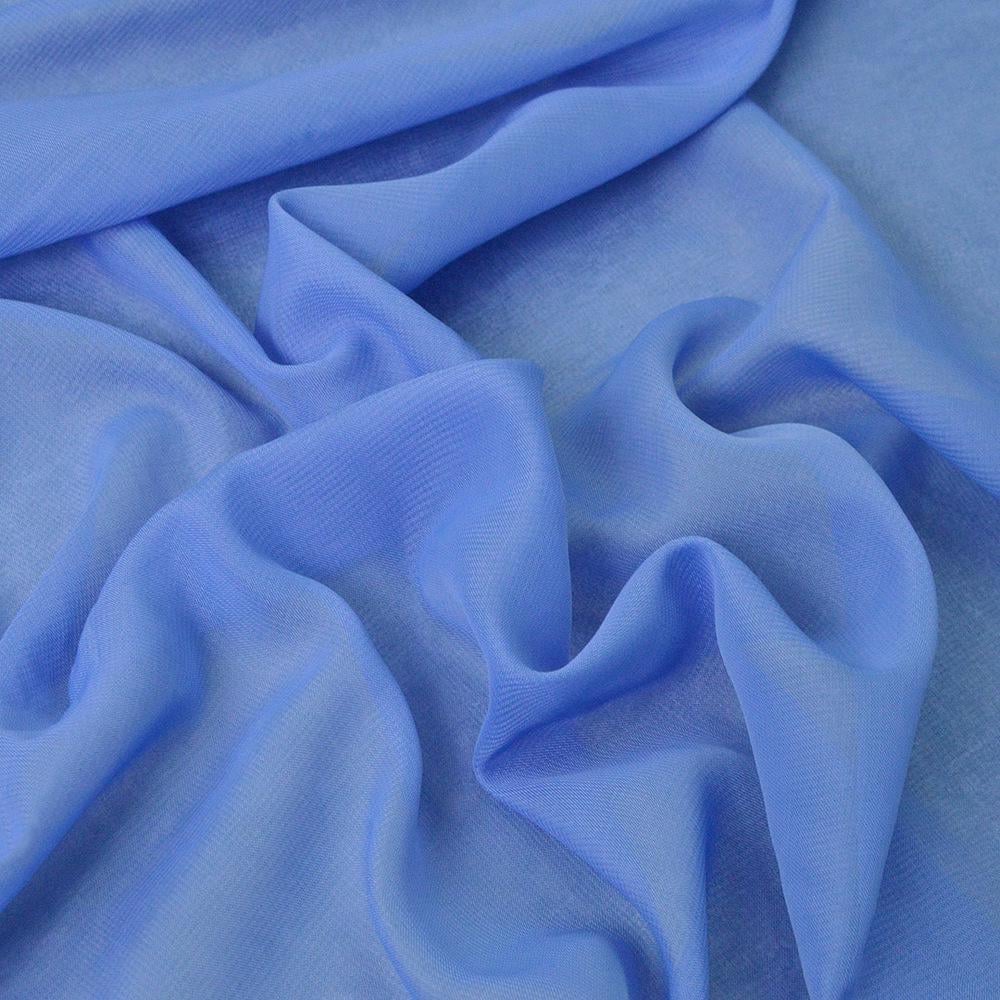 Ткань шифон Мульти васильковый (16293)