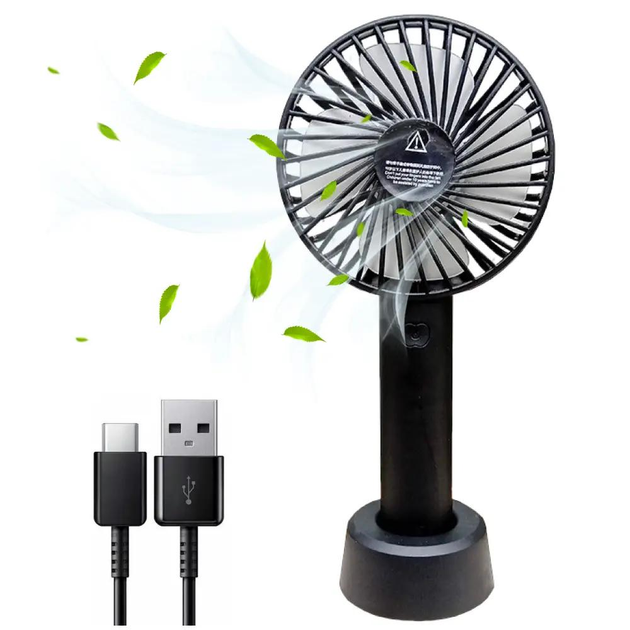 Вентилятор ручний Mini fan XL-901 акумуляторний з підставкою (ML-04206) - фото 3 Вентилятор ручний Mini fan XL-901 акумуляторний з підставкою (ML-04206) - фото 3