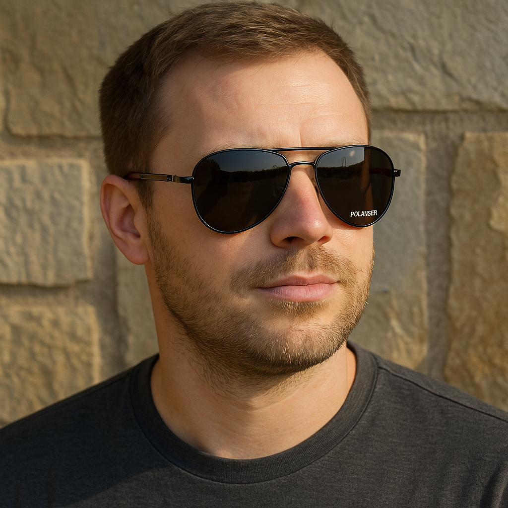 Сонцезахисні окуляри чоловічі Polaroid 2025 Aviator UV400 поляризаційні антиблікові Smoke (ed58d38e) - фото 2