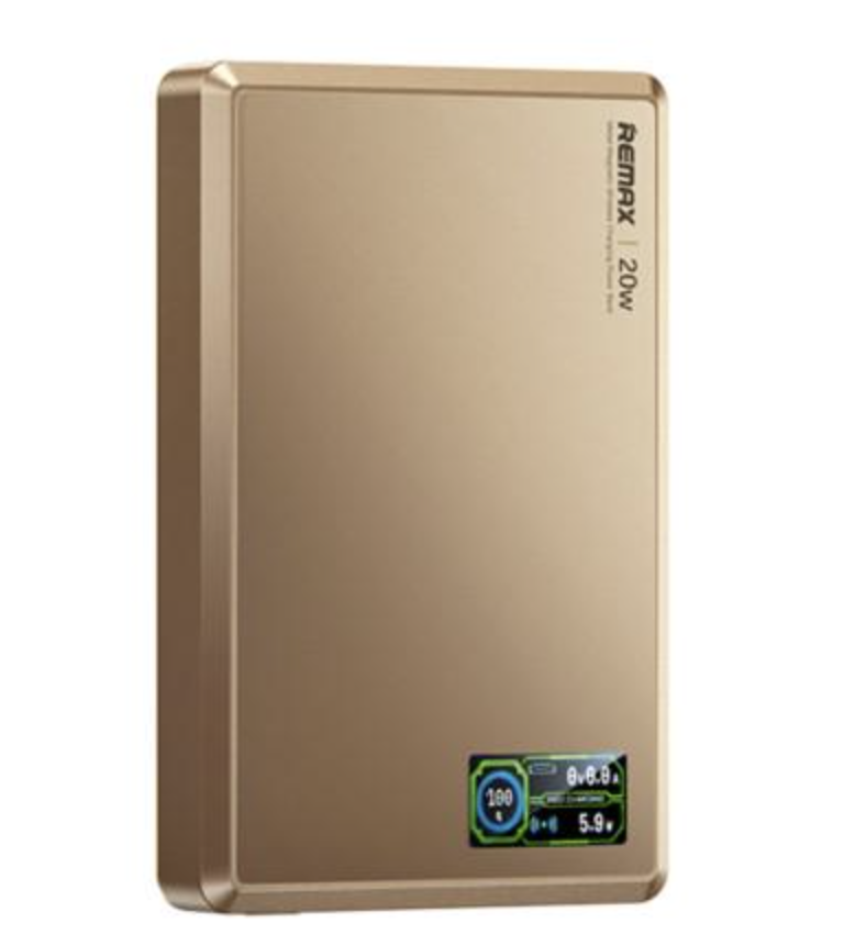 Повербанк Remax FP-37 10000mah 20W MagSafe Magnetic Wireless Power Bank Gold