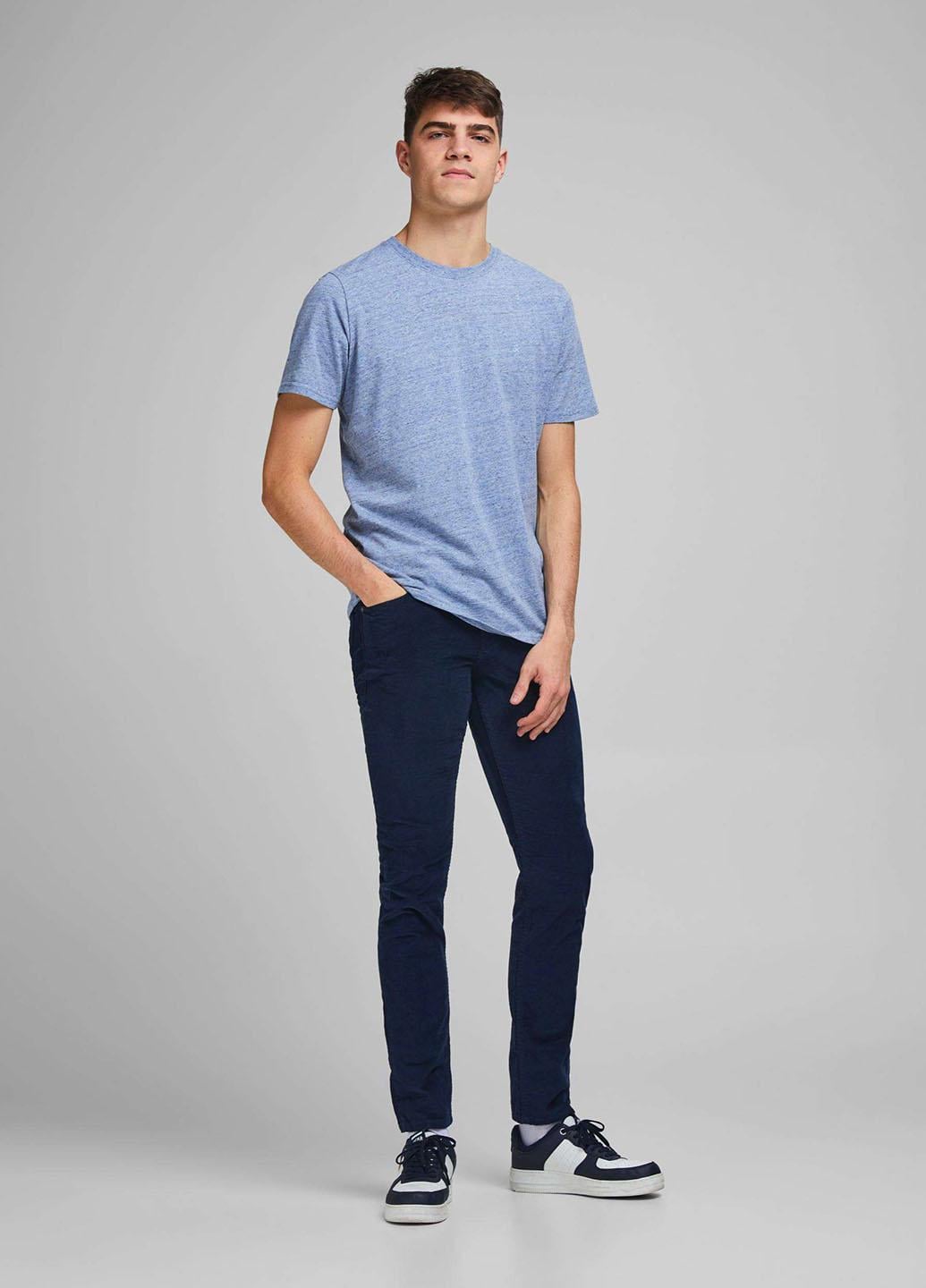 Вельветовые брюки Jack & Jones W28L32 Темно-синий (12178327b51)
