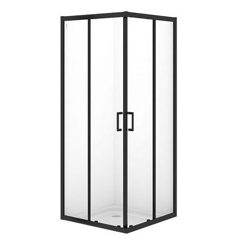 Душевая кабина Cersanit Brasco 190х80х80 стекло 5 мм, без подонна, черная (S168-007)