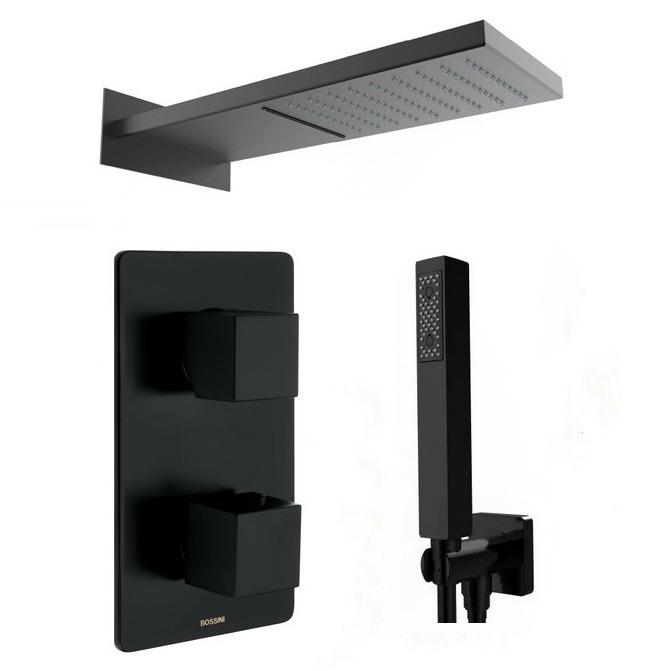 Душова система прихованого типу Bossini KIT MANHATTAN2 CUBE NERO Чорний (147424) Душова система прихованого типу Bossini KIT MANHATTAN2 CUBE NERO Чорний (147424)