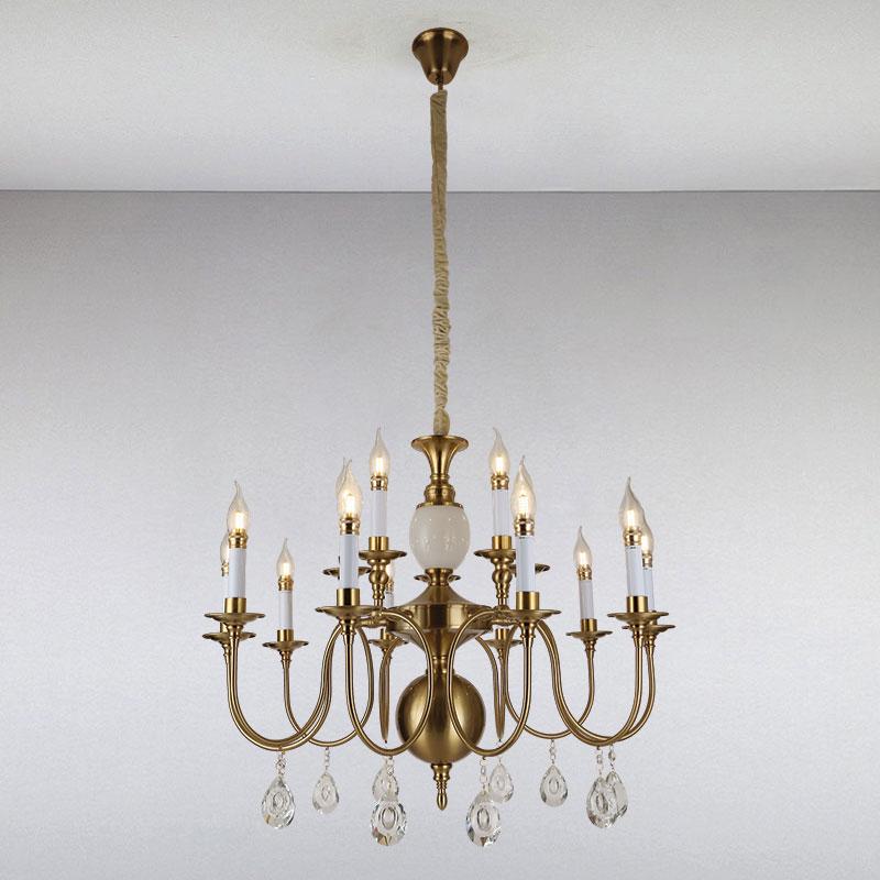 Люстра подвесная свечи Light House LS-13384-10+5 CU Бронзовый