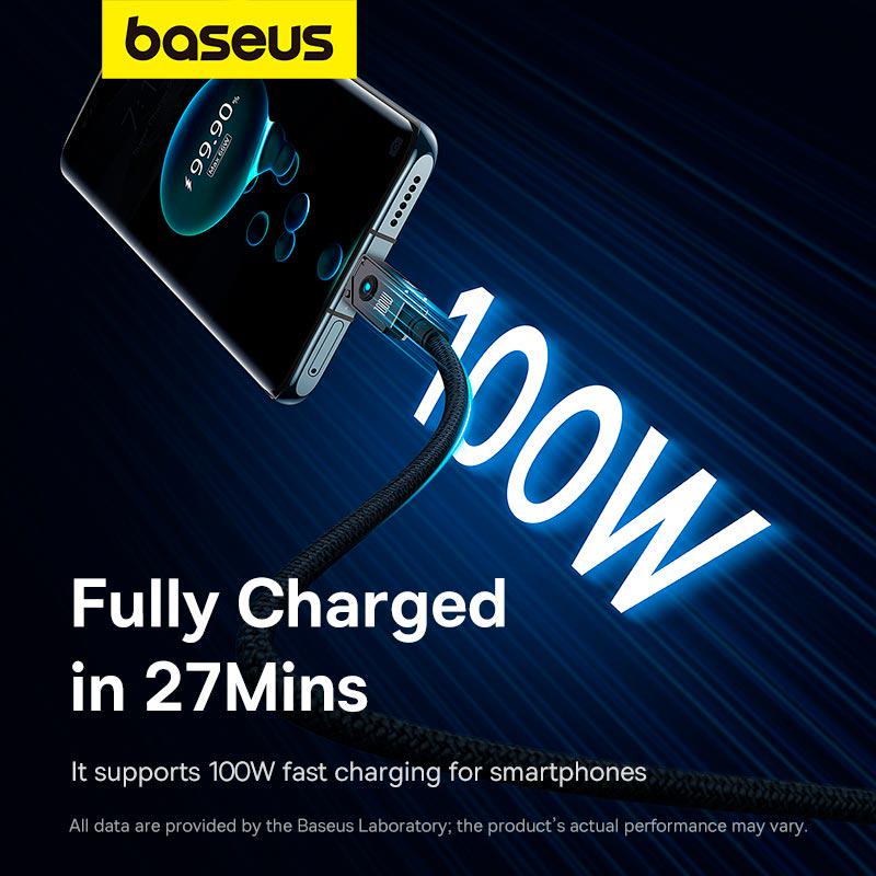 Кабель BASEUS Type-C Unbreakable Series Fast Charging Data cable 2 м 100 Вт 6A (P10355801111-01) - фото 7